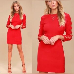 NWT Lulus Red Dress S